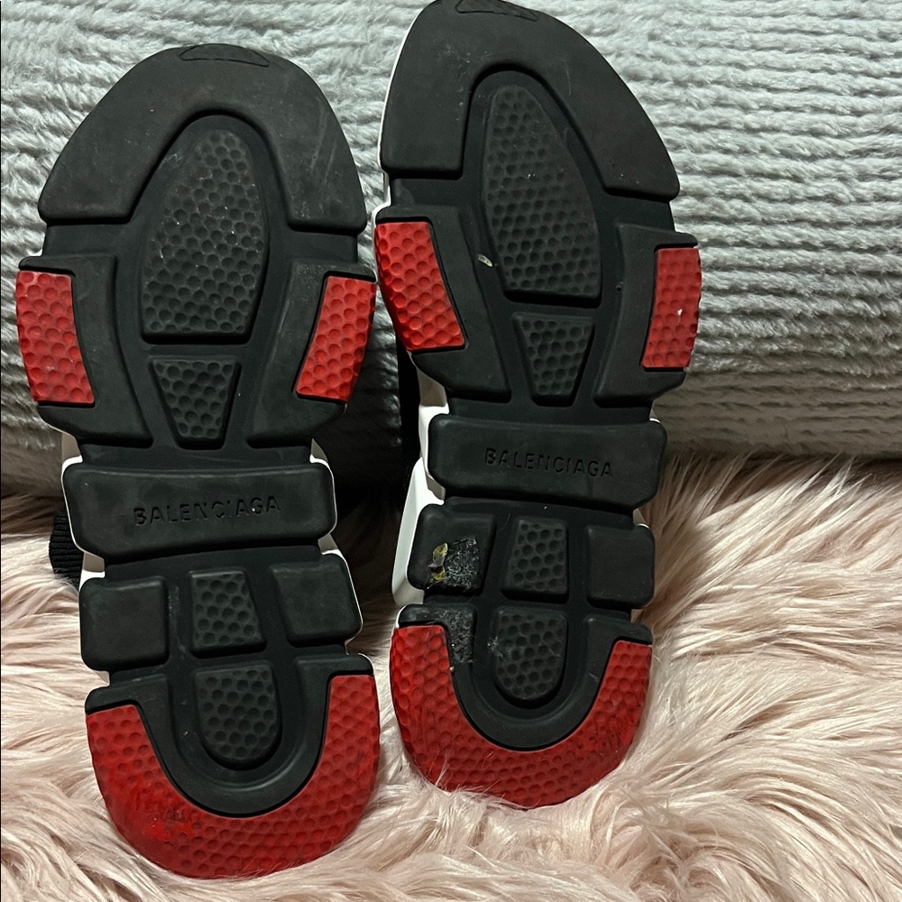 Balenciaga Women's Black and White Sock Sneakers - Picture 3 of 5